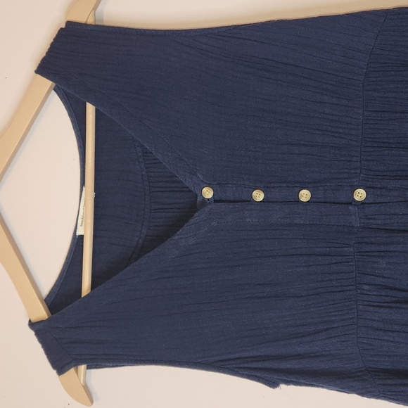 BEACHLUNCHLOUNGE Lexa Midi Dress Navy, size M - Picture 2 of 13